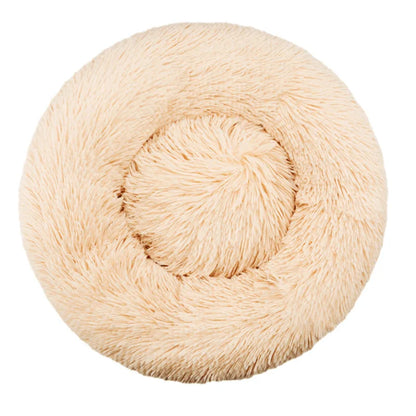 Fluffy Dog Bed For Large Round Dog Bed Super Soft Cat House Plush Cat Nest Winter Warm Dog Pet Bed