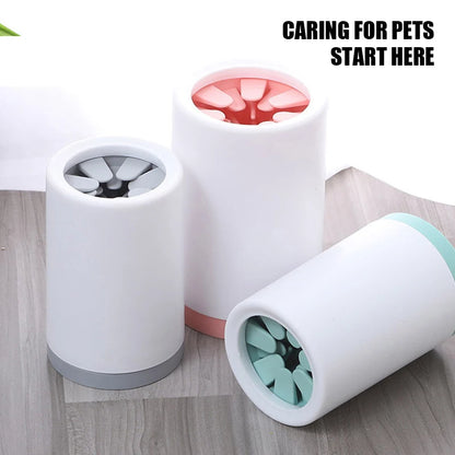 Automatic Pet Foot Washer Cup Silicone Soft Foot Cup Cat Foot Cleaning Bucket Dog Paw Cleaner Cup Manual Quick Feet Wash Cleaner