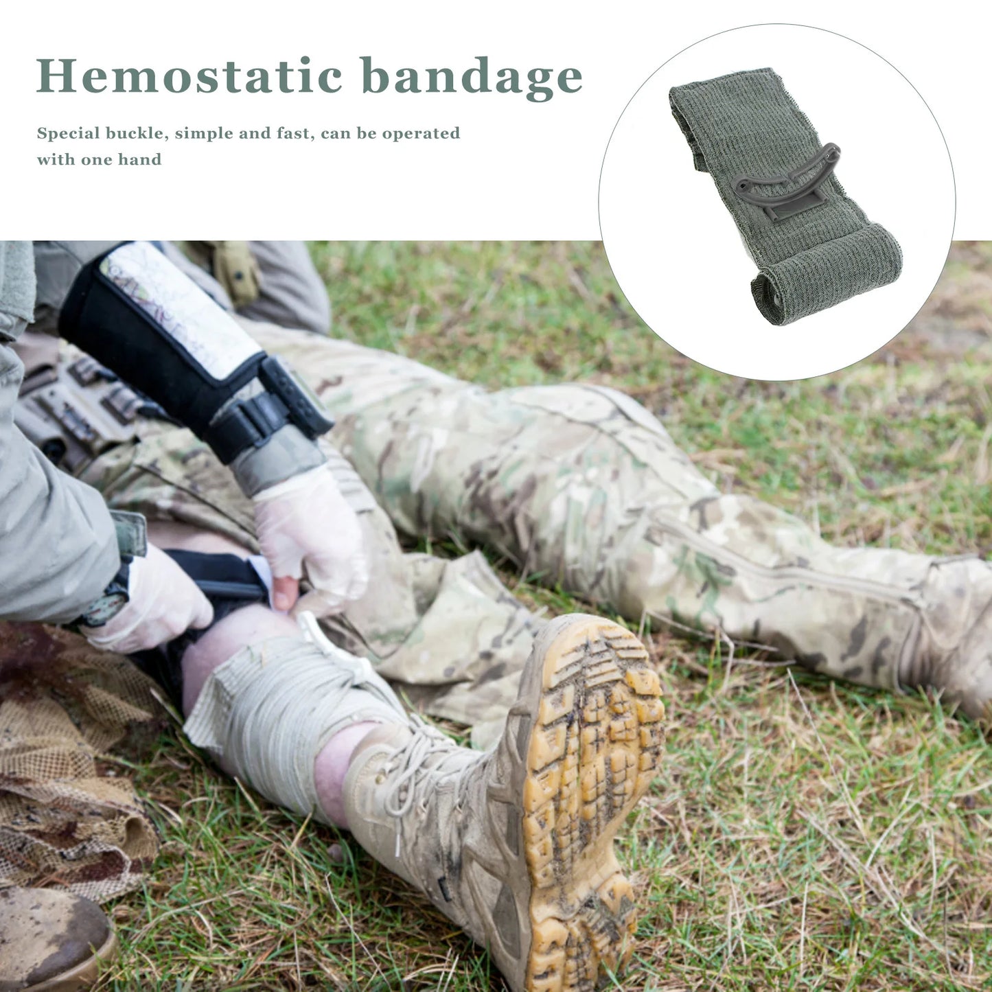 5/10PCS Israeli Bandage First Aid Trauma Hemostatic Bandage Kit Wound Traumatic Emergency Compression Bandages Medical Army Aid