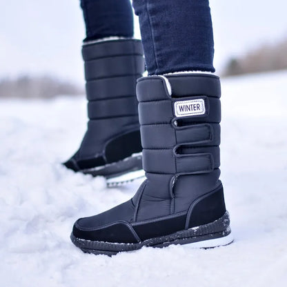 Men's Boots -40° Warm Mid-calf Snow Boots Men Winter Shoes