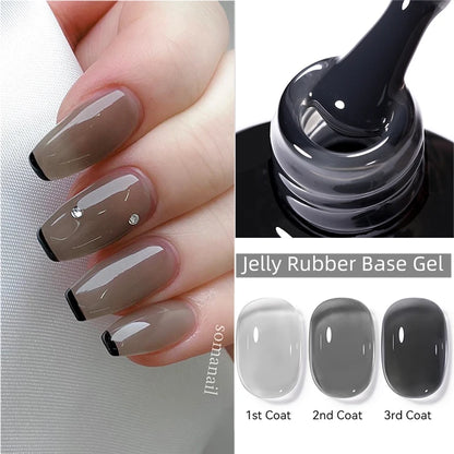 7ML Fiber Rubber Base Gel for Broken Nail Repaired Fiberglass