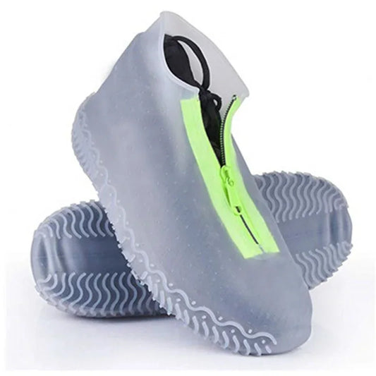 Rubber Shoes Cover Zippers Reusable Waterproof Shoes Covers