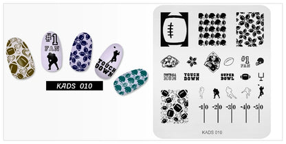 KADS Nail Stamp Flowers Nail Stamping Plates Stainless Steel Nail Art Image Plate Stamp Template Stencil Tools