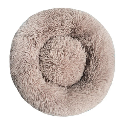 Fluffy Dog Bed For Large Round Dog Bed Super Soft Cat House Plush Cat Nest Winter Warm Dog Pet Bed